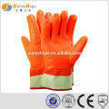 Sunnyhope winter Fluvescent pvc gants en caoutchouc résistant